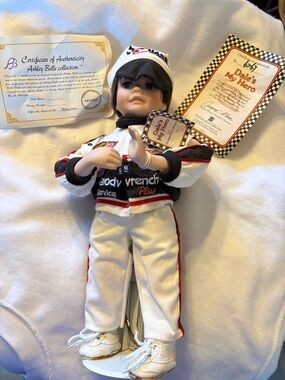 Paradise Galleries Dale Earnhardt My Hero Racing Doll - White, Black, Red